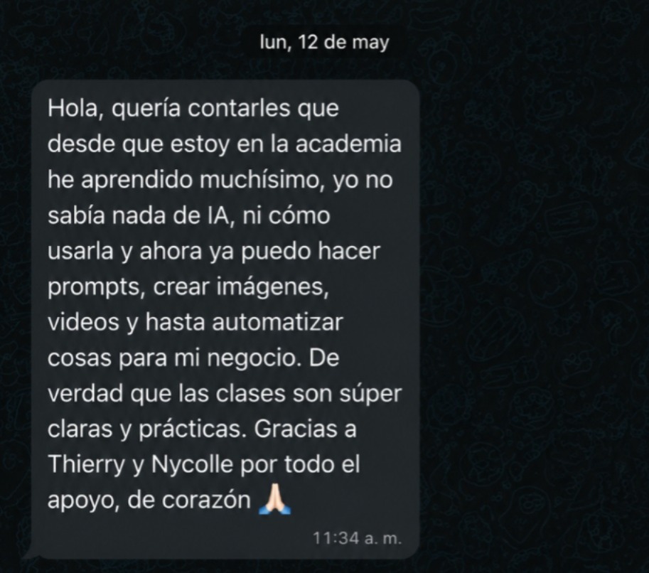 Testimonio de alumno AXION